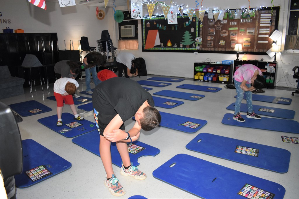 Image of Students Doing Yoga